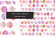 Watercolor dots and stars pattern, a Pattern Graphic by Art and Funny (Thumbnail 7 of 10)