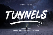 Tunnels Brush Font (Extras), a Font by Anxiety Studio (Thumbnail 1 of 14)