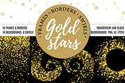 Gold stars bundle, a Pattern Graphic by ekmelica (Thumbnail 1 of 11)