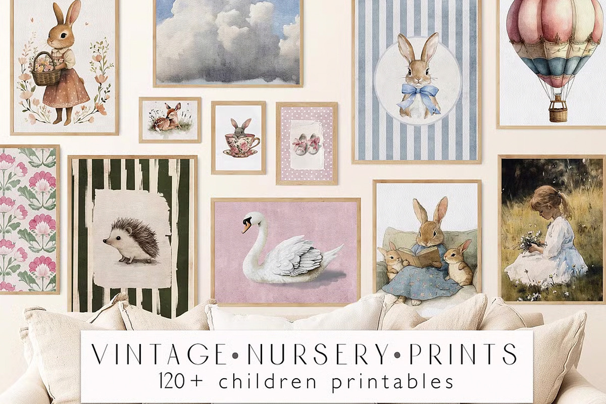 Nursry Wall Art Prints Bundle, a Decorative Illustration by Artemsky (Photo 9 of 10)