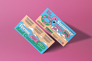 Cream Blue Retro Summer Sale Voucher, a Card Template by graphicook (Thumbnail 3 of 3)