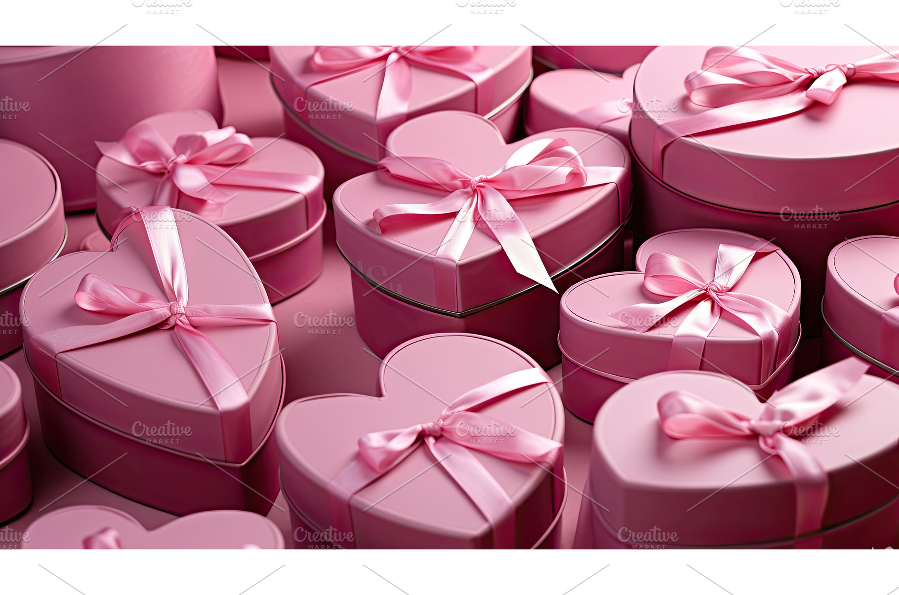 captivating pink gift boxes ai, a Background Photo by pikepicture