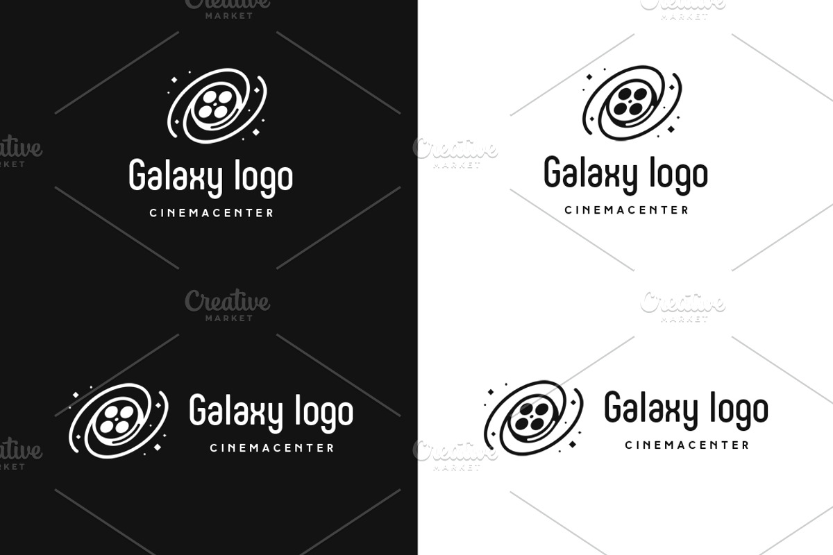 Galaxy Cinema/movie theater logo, a Branding & Logo Template by Dima&Leta Stolz (Photo 2 of 7)