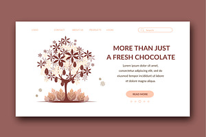 Chocolate - Banner & Landing Page