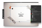 A4 Watercolor Paper Mockup, a Product Mockup by Custom Scene (Thumbnail 7 of 10)