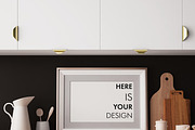 10 Mockups posters in the kitchen, a Print Template by FilL239 (Thumbnail 5 of 11)