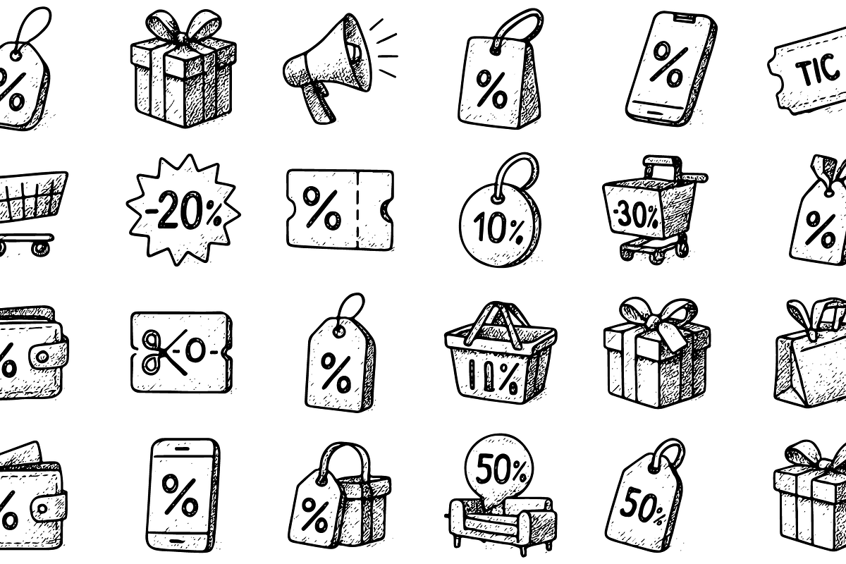 Discount Sale Set, an Object Graphic by RT Studio (Photo 3 of 4)