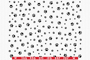SVG Dog Footprint,Seamless wallpaper, a Pattern Graphic by DesignStudioRM (Thumbnail 2 of 3)