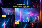 170+ Neon Lights Effects Overlays, an Object Graphic by Mikel Blazgad (Thumbnail 5 of 10)