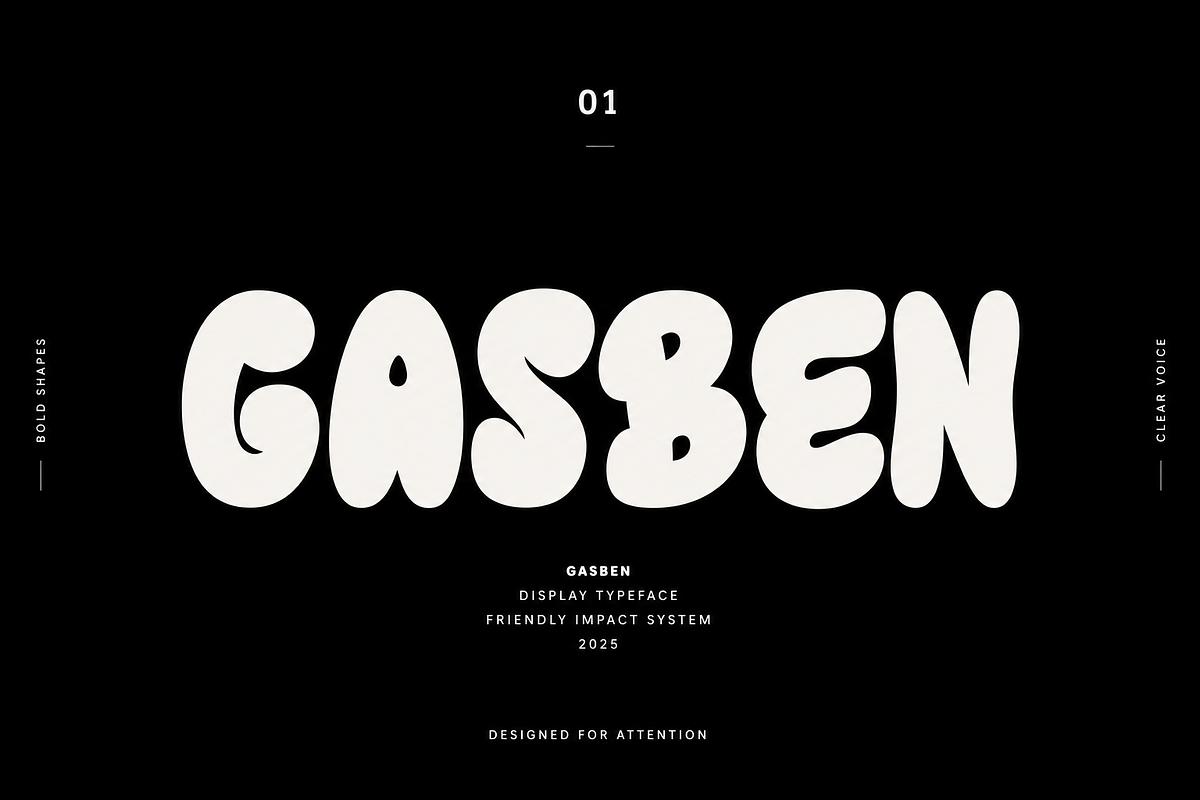 Gasben – Playful Display Font, a Handwritten Font by Solutype (Photo 1 of 12)