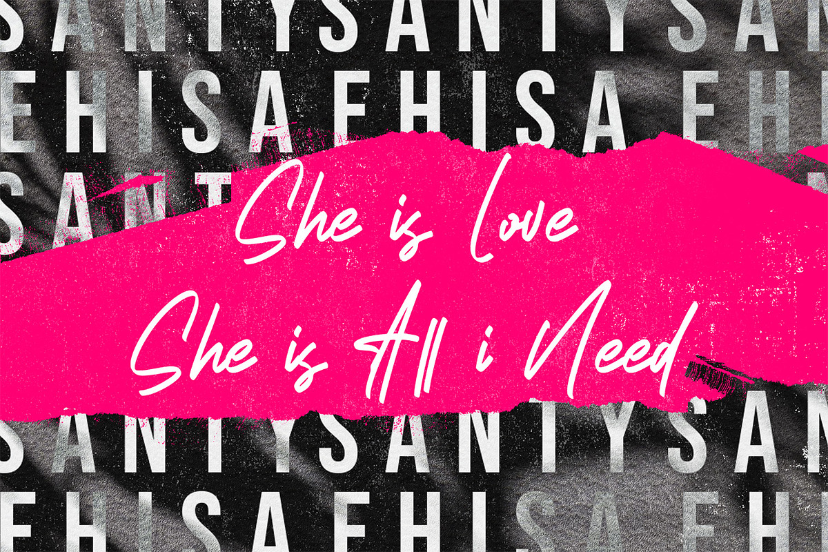 Santy Ehisa - Stylish Script Font preview 5