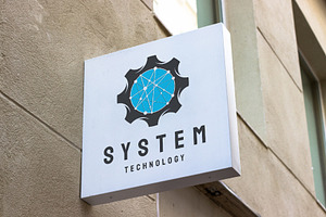 System Technology Logo Designs Vecto