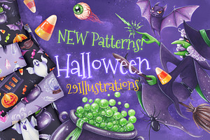 Halloween Illustrations & Patterns