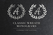 Wreath Monograms Dingbat Font, a Symbol Font by k.becca (Thumbnail 1 of 5)