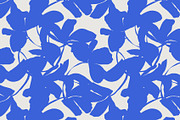 Blue white silhouette minimal flower, a Pattern Graphic by Nocito Design (Thumbnail 3 of 5)