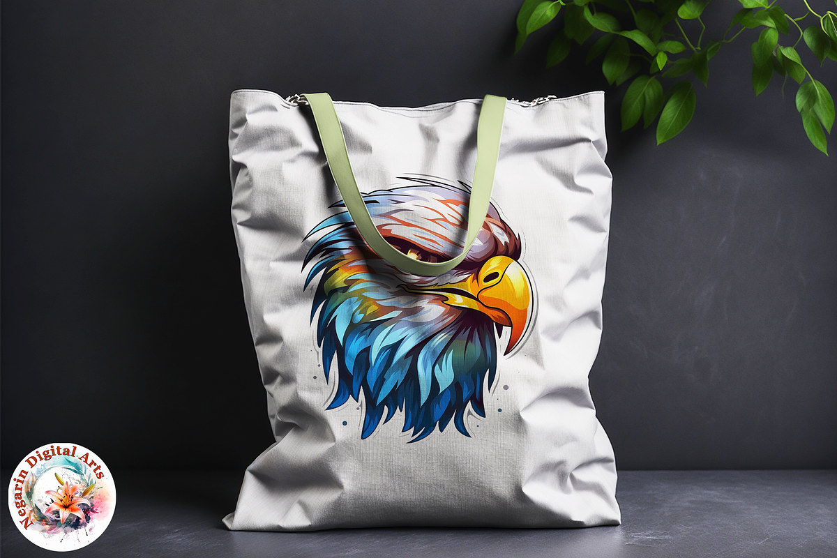 Watercolor Eagle Logo art style, an Object Graphic by Negarin Digital Art (Photo 9 of 11)