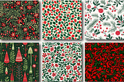 Red Green Christmas Patterns, a Pattern Graphic by DreamCafeArt (Thumbnail 2 of 6)