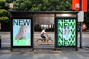 Two Outdoor Billboards Mockup