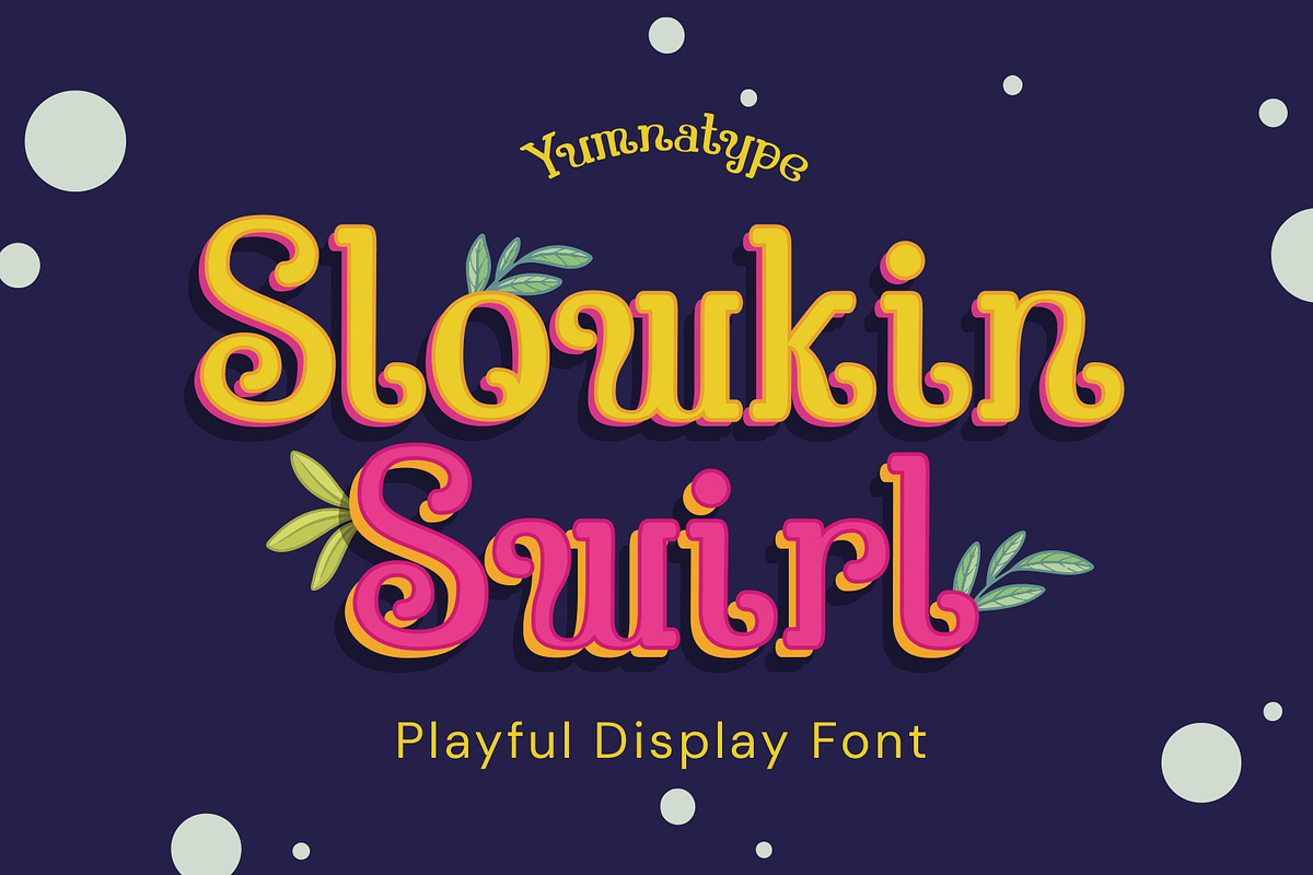 Slowkin Swirl, a Symbol Font by yumnatype (Photo 1 of 10)
