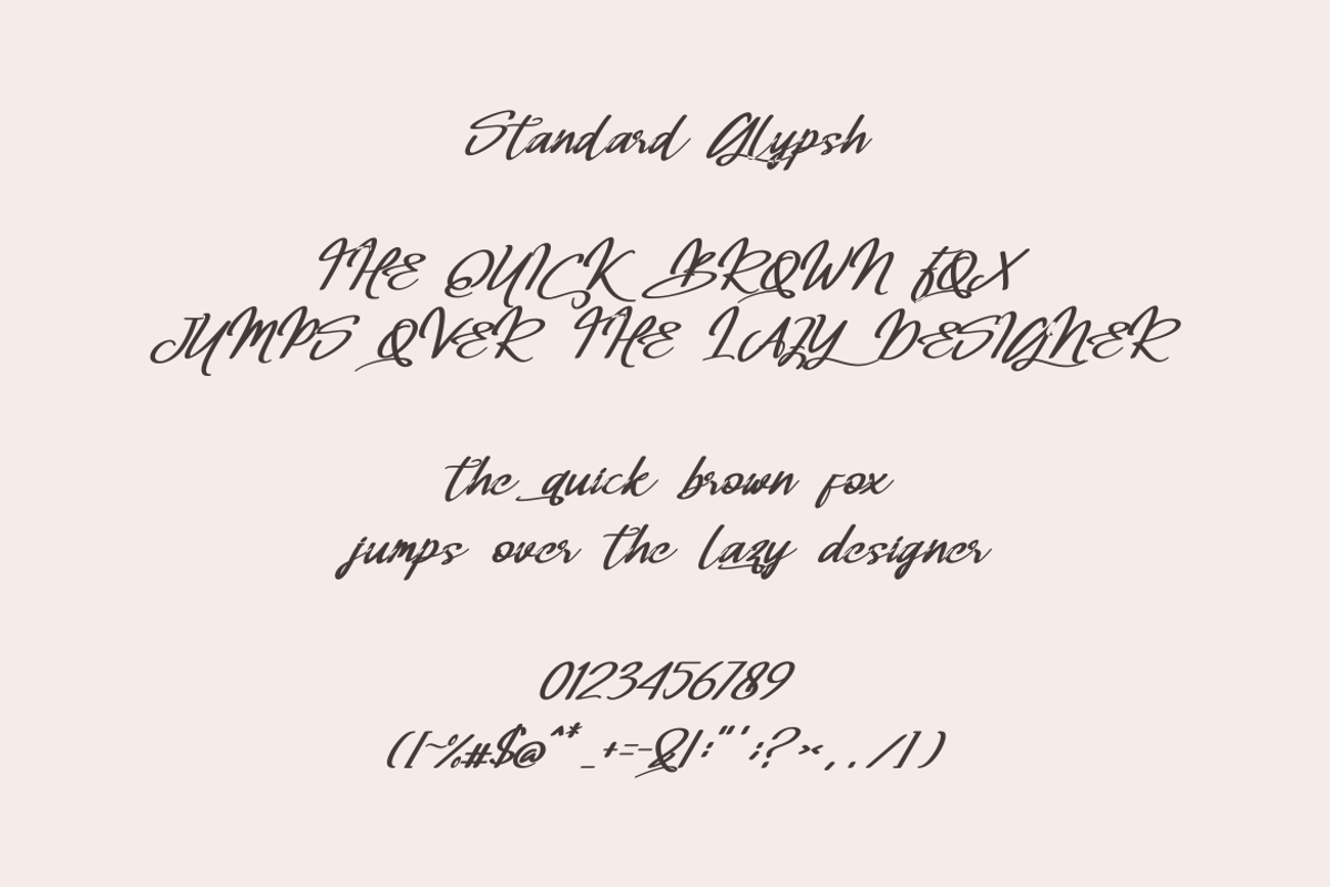 Handlatter Little Font, a Script Font by ponuppo (Photo 3 of 3)