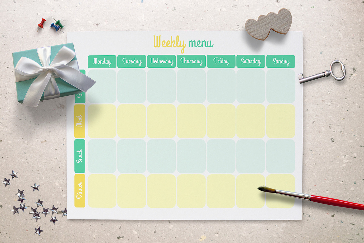 Meal Planner Printable, a Stationery Template by mpcprintables (Photo 2 of 3)