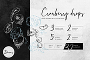 Cranberry drops, a Food Illustration by MsFlaffy (Thumbnail 1 of 10)