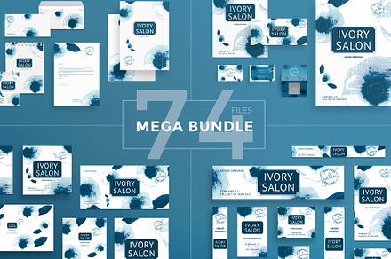 Mega Bundle | Ivory Salon, a Poster Template by Amber Graphics