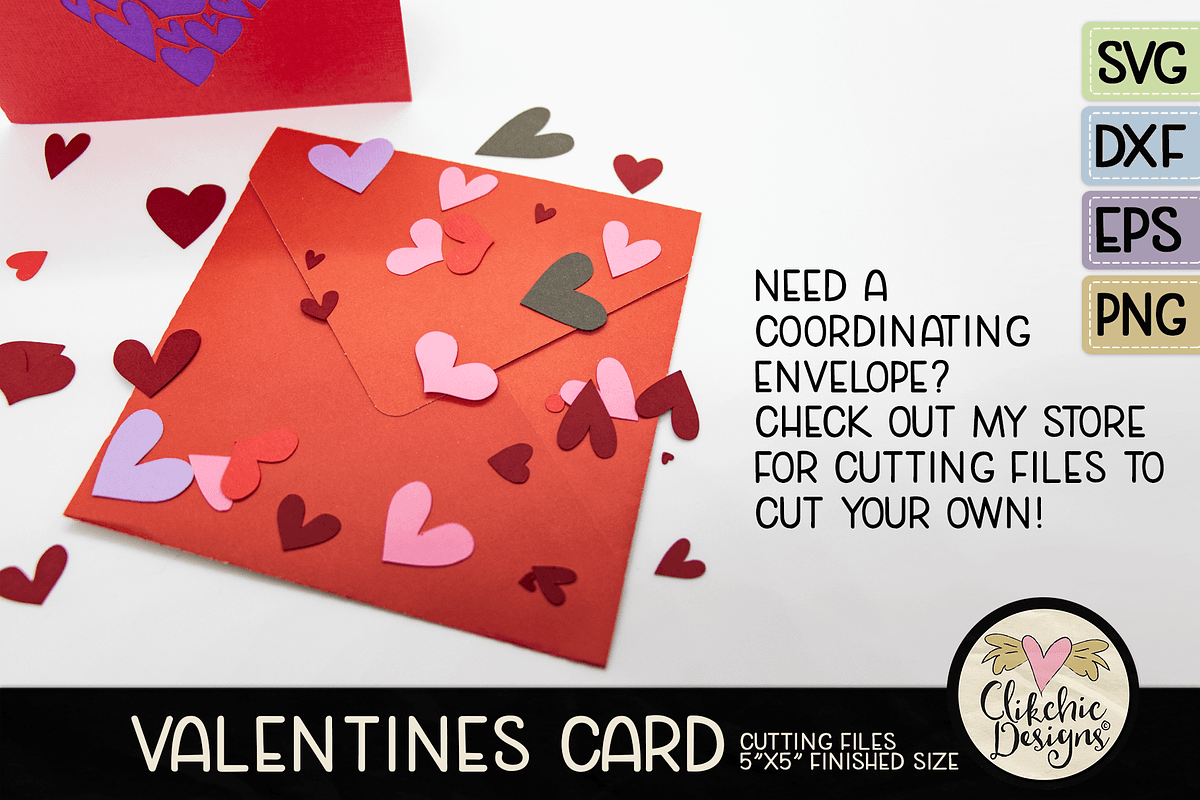 Heart SVG Card Cut File, an Invitation Template by Clikchic Designs (Photo 5 of 6)