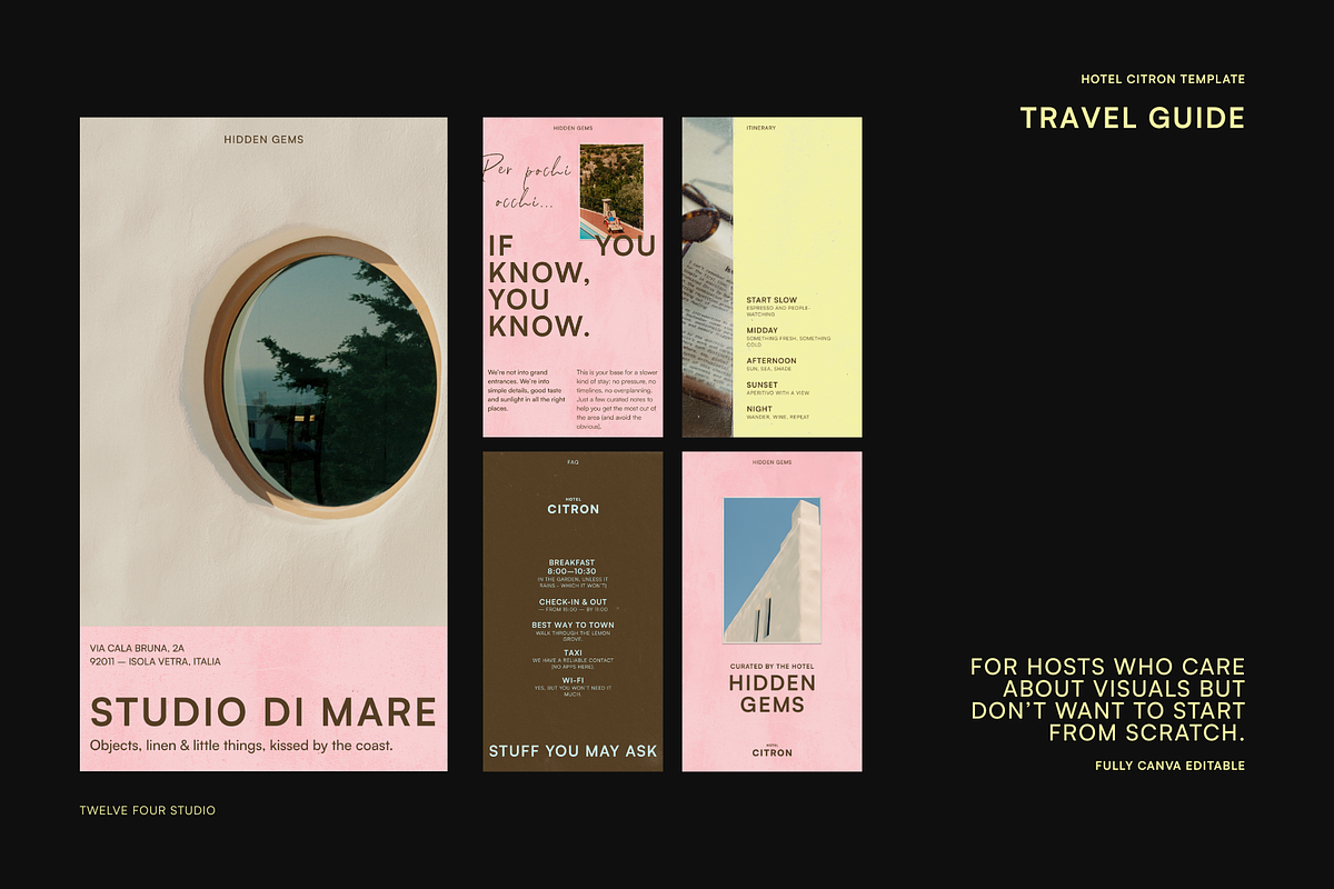 Editable Travel Guide PDF for Boutique Stays & Hosts preview 2