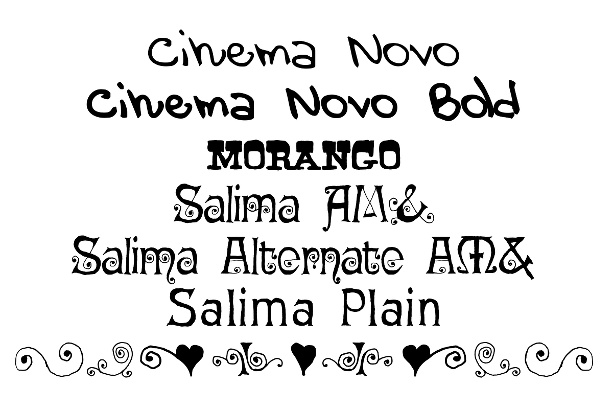 Hand Drawn Fonts Pack preview 2
