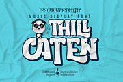 Thill Caten - Display Font, a Sans Serif Font by twinstd (Thumbnail 1 of 10)