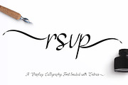 RSVP Display Calligraphy Font +, a Font by DailyMiracleDigitals,LLC (Thumbnail 1 of 12)