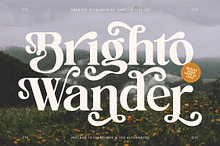 Brighto Wander Retro Serif Font