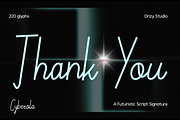 Cyberola – Futuristic Script Font, a Script Font by Drizy (Thumbnail 10 of 10)