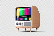 Retro TV Mockup, a Product Mockup by zpackcreative (Thumbnail 4 of 4)