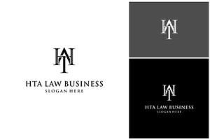 Letter HTA Attorney Law Pillar Logo, a Branding & Logo Template by ika trisiana