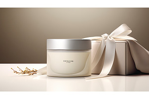 skincare cream package ai generated, a Background Photo by pikepicture