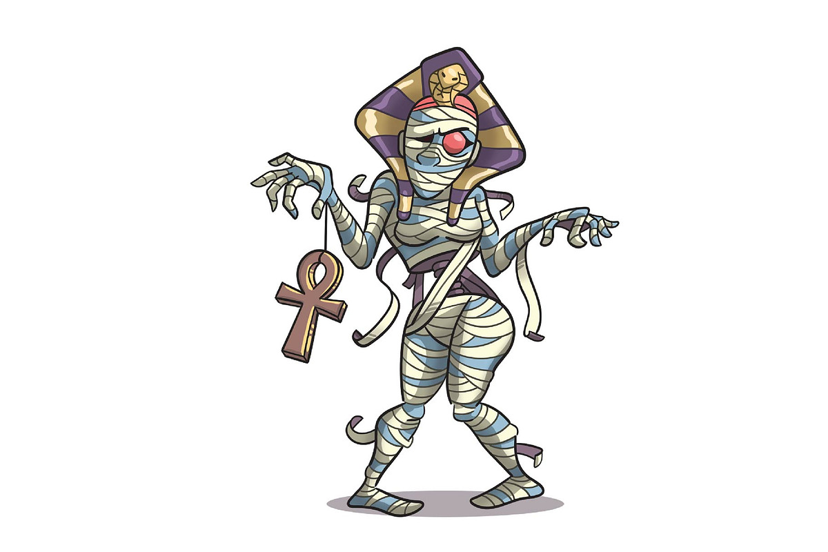 Walking Mummy, an Illustration by Cartoon Shop (Photo 1 of 6)