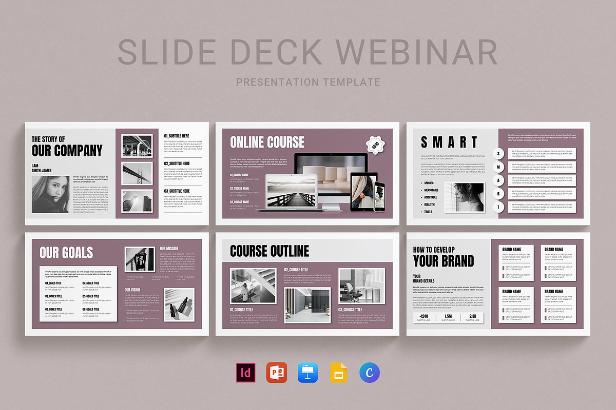 Masterclass Slide Deck Presentation, a Presentation Template by E-Type (Photo 2 of 7)