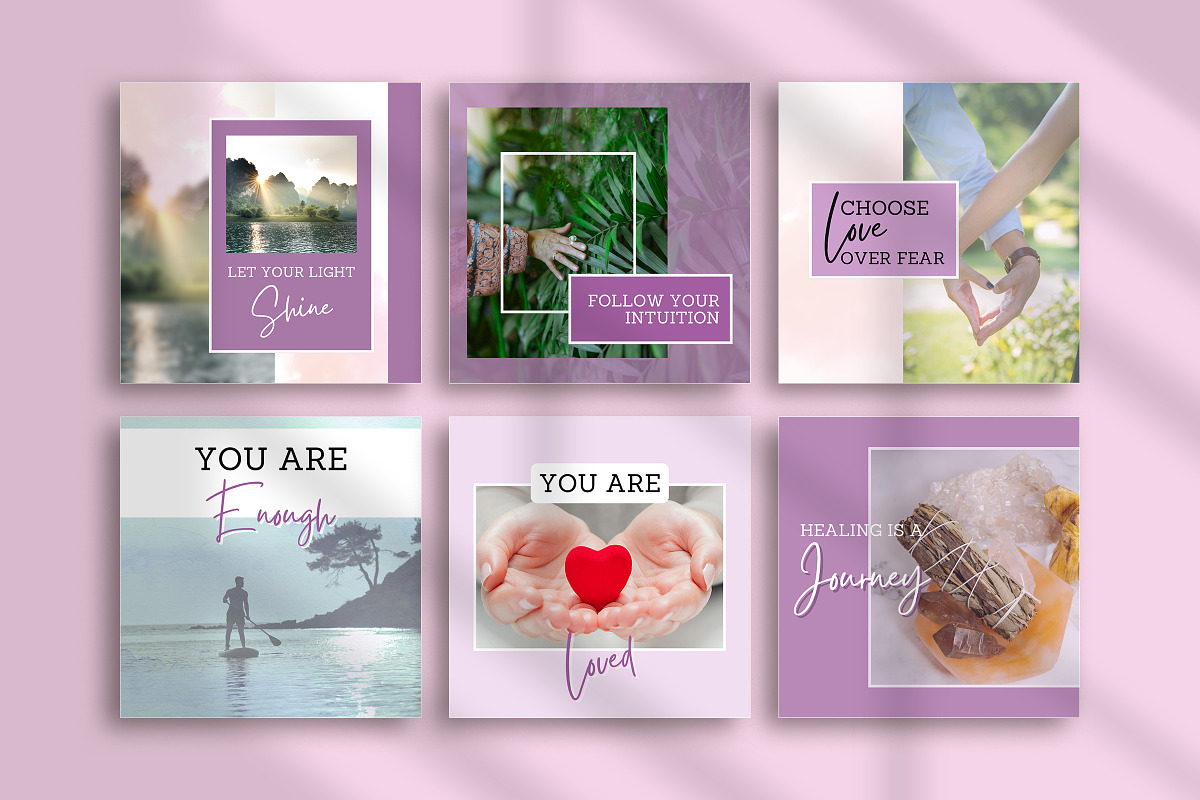 Spiritual Instagram Canva Template preview 2