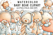 Baby Bear Clipart, an Illustration by Libby Wishes (Thumbnail 1 of 7)