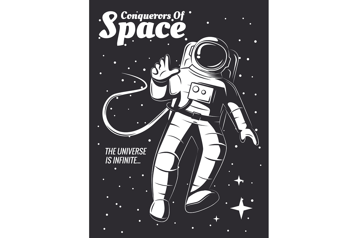 Astronaut Illustration., a Technology Illustration by Nomber_86 (Photo 3 of 5)