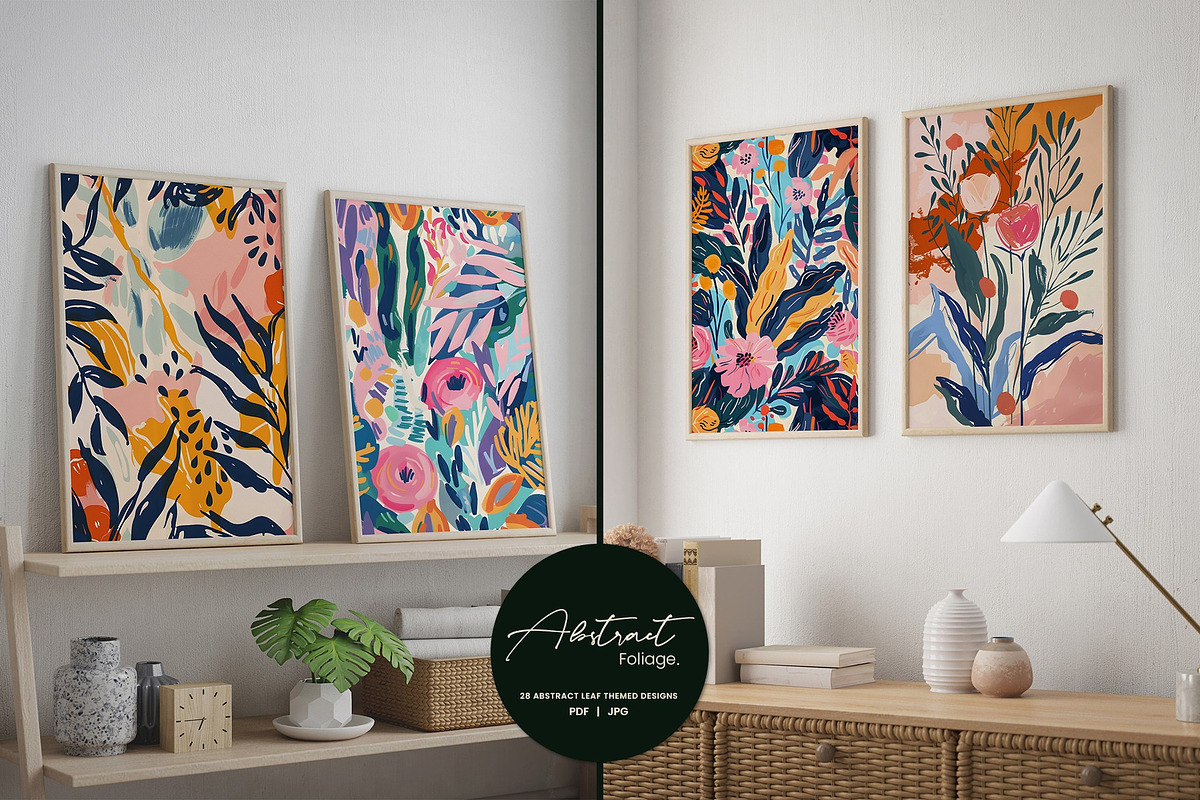 103.Abstract Foliage, a Background Graphic by Vibrand Studio (Photo 1 of 9)