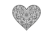Ornamental Heart Silhouette Bundle, an Illustration by jahid234 (Thumbnail 5 of 31)