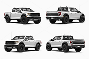 Pickup Truck Mockup 9, an Advertising Mockup by Mockupix (Thumbnail 11 of 12)