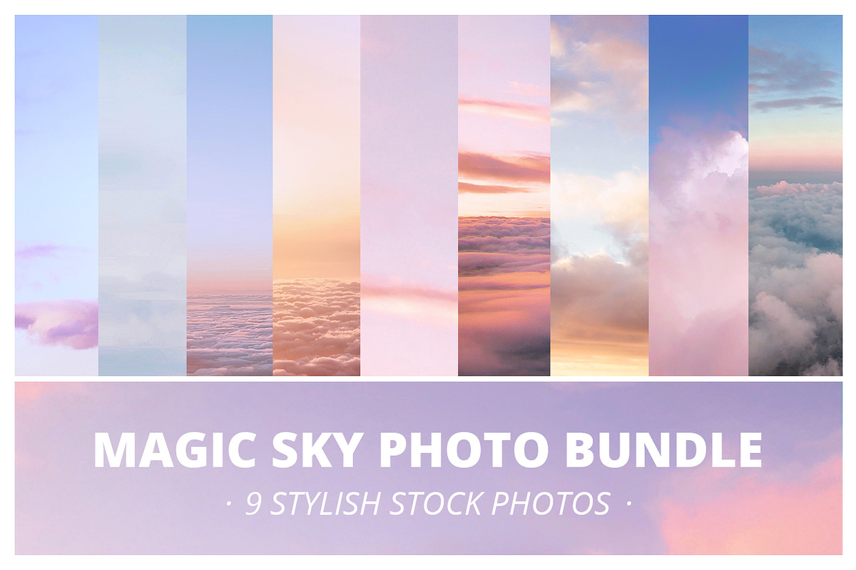 Sunset aesthetic sky cloud overlays preview 4