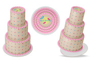 Tiered cake Mockup set. PSD mockup., a Product Mockup by NatalyaZelenova (Thumbnail 5 of 7)