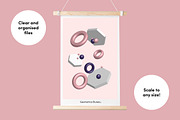 3D Geometrics, a Pattern Graphic by Geometrica Bureau (Thumbnail 6 of 11)