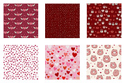 valentine digital papers, an Illustration by CreationArt (Thumbnail 4 of 5)