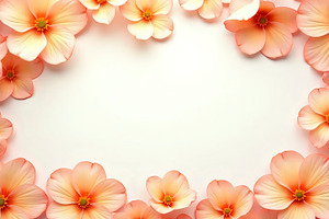 Peach Blossom Background With Empty, a Photo by LOGOCREATIVE